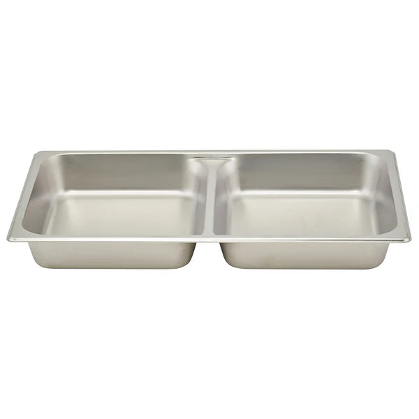 Winco SPFD2, 2-1/2", S/S, Divided Food Pan, EA