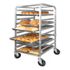 (10-Tier Knock Down No Break, 10-Tier Knock Down, 10-Tier Welded, 20-Tier Knock Down No Break, 20-Tier Knock Down, 20-Tier Welded, 30-Tier Knock Down, 30-Tier Welded) Sheet Pan Rack 1/Pack is designed with levels, it provides space between each shelf to promote air circulation so your delicious bread and pastries cool faster. This NSF certified sheet pan rack can accommodate sheet/bun pans and its aluminum construction makes it exceptionally long-lasting.