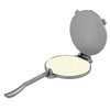 (Aluminum 6/Pack, Cast Iron 4/Pack) Tortilla Press whether corn- or flour-based, your tortilla dough balls will flatten in an instant with this tortilla press. Comfortable to carry and easy to operate, this non-stick tortilla press makes it easy to flatten and form tortillas for your signature Mexican selections. This model is also PFOA free.