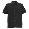 (Black - 3XL, 4XL, L, M, S, XL, 2XL, White - 3XL, 4XL, L, M, S, XL, 2XL) Cook Shirt 24/Pack conceals accidental food stains and provides a neat look. This chef shirt is designed with a breast pocket and snap-button fasteners for easy and hassle-free wear. Short-sleeved snap-button chef shirt that has 1 chest pocket, and a 65/35 poly-cotton blend.