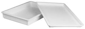 Dough Box 6/Pack is a rectangular dough proofing box which is constructed from polypropylene with a white finish. This dough box can stacked tightly with other boxes to maintain freshness and also features a reinforced structure that resists breakage or bending over time. Ideal for storing, proofing, and cooling pizza dough. The box is also BPA free and NSF listed.