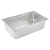 Anti-Jam Steam Pan model easily serve your delicious sides and entrees in your banquet hall or buffet. This pan can be moved from your freezer to the oven to your serving line without it bending. This steam table pan features anti-jam stacking lugs, so it won't stick to other pans when you take it out of storage.