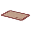 (Quarter-size, Half-size, Two Third-size, Full-size) Silicone Baking Mat&nbsp;10/Pack well-designed baking mat provides a non-stick baking surface and ensures even heat distribution for baking your culinary creations to perfection. This baking mat is made from top quality woven fiberglass with food grade silicone for unbeatable durability and temperature tolerance between -40°F and 480°F. An indispensable addition to any bakery, cafe, or restaurant.