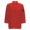 (Black, Red, White - 3XL, 4XL, L, M, S, XL, 2XL) Men's Jacket 12/Pack double-breasted chef jacket from Winco's Signature Chef apparel collection that has a thermometer/pen pocket. This lightweight yet sturdy chef jacket is made from a 65/35 poly-cotton construction which is designed to withstand repeated washings. An excellent option for restaurants, catering companies, and other food service establishments to keep your staff looking sharp and professional in the kitchen.
