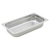 Steam Pan fits snugly on a steam table while its flattened edge prevents steam from escaping around the pan. This model is constructed from durable 22 gauge 18/8 stainless steel. For added convenience, the steam pan can be stacked to save space while its anti-jam design ensures hassle-free separation. This pan is perfect for holding and serving signature casseroles, salads, and more. This model is also NSF listed.