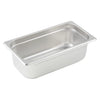 Anti-Jam Steam Pan store and display entrees and side dishes. This model is constructed from durable 23 gauge 18/8 stainless steel. Thanks to its anti-jam corners, this NSF listed item quickly separates from the stack and for convenience in your busy kitchen. An excellent addition to restaurants, catering companies and fast-paced food service facilities.