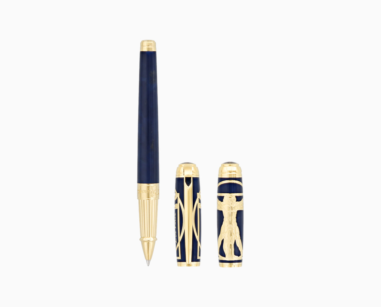 STYLO ROLLER HOMME DE VITRUVE PRESTIGE BLEU