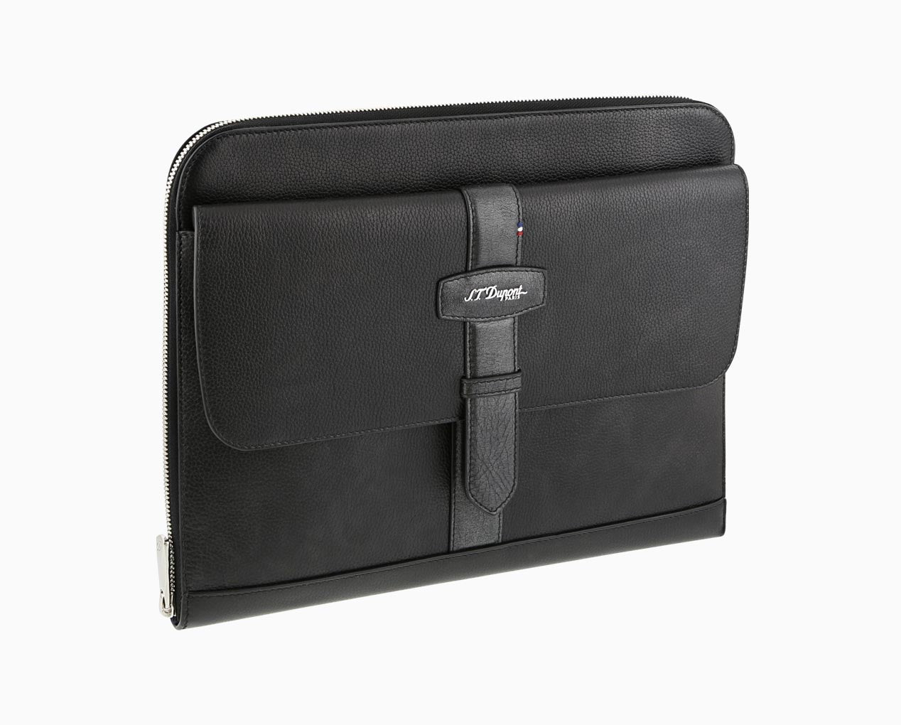 POCHETTE NOIR GRAINÉ SOUPLE