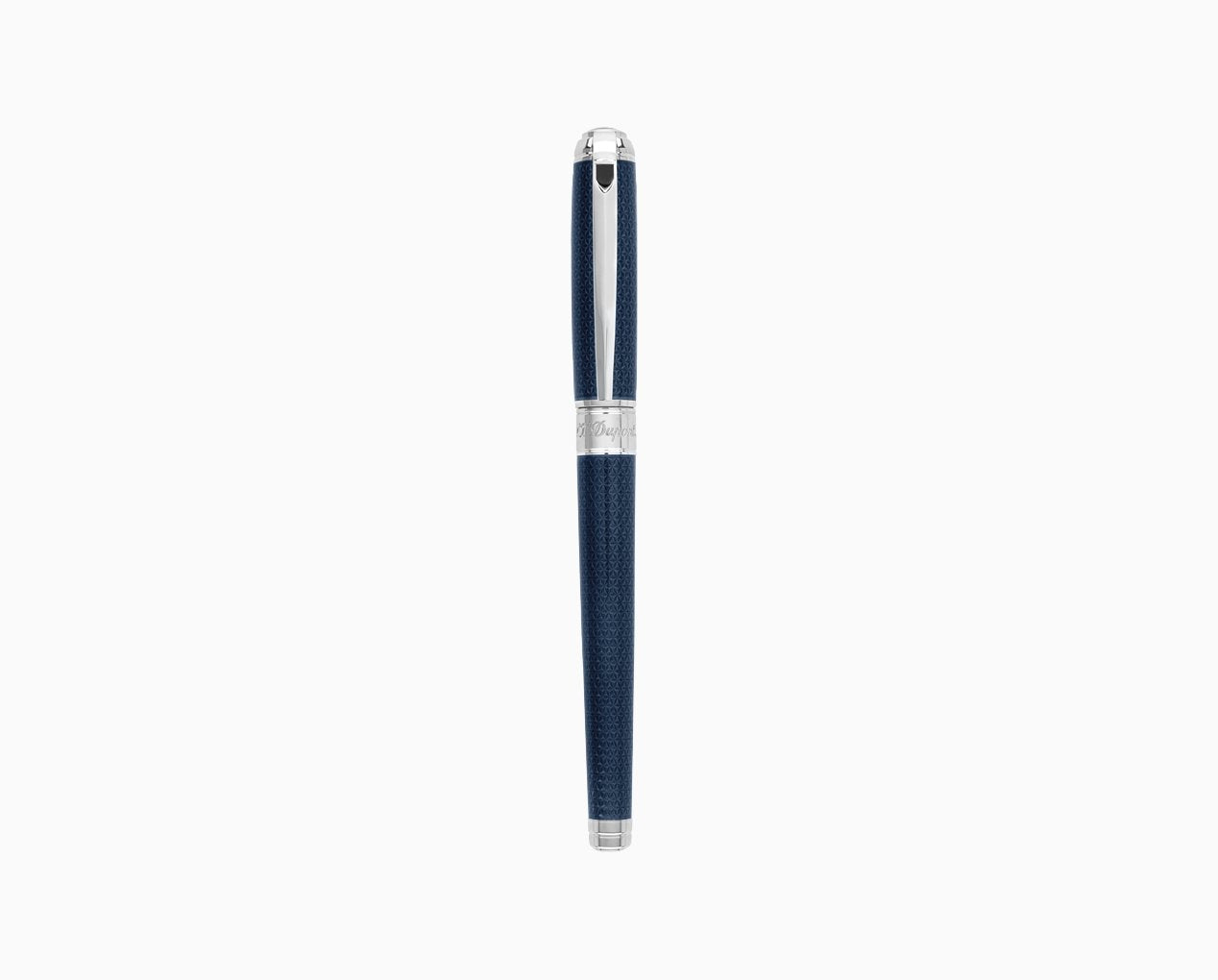 Stylo roller Line D medium bleu et argent