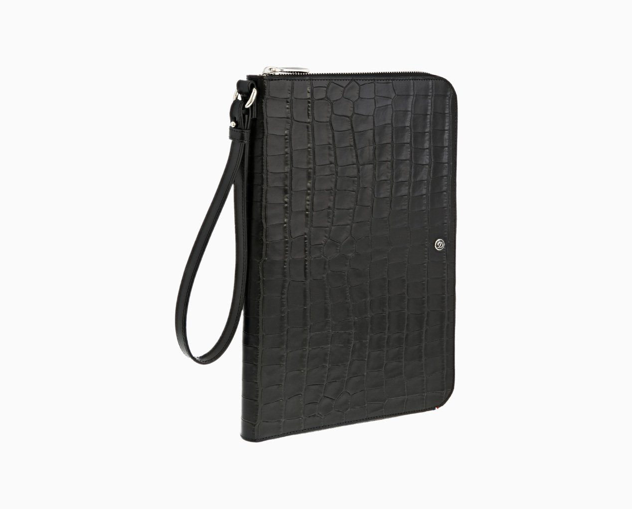 Pochette Croco dandy noir