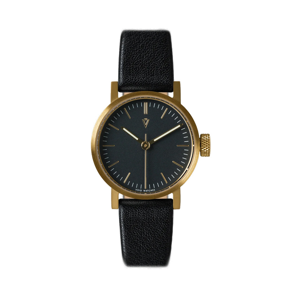 Void Watches: Gold Case Black Watch