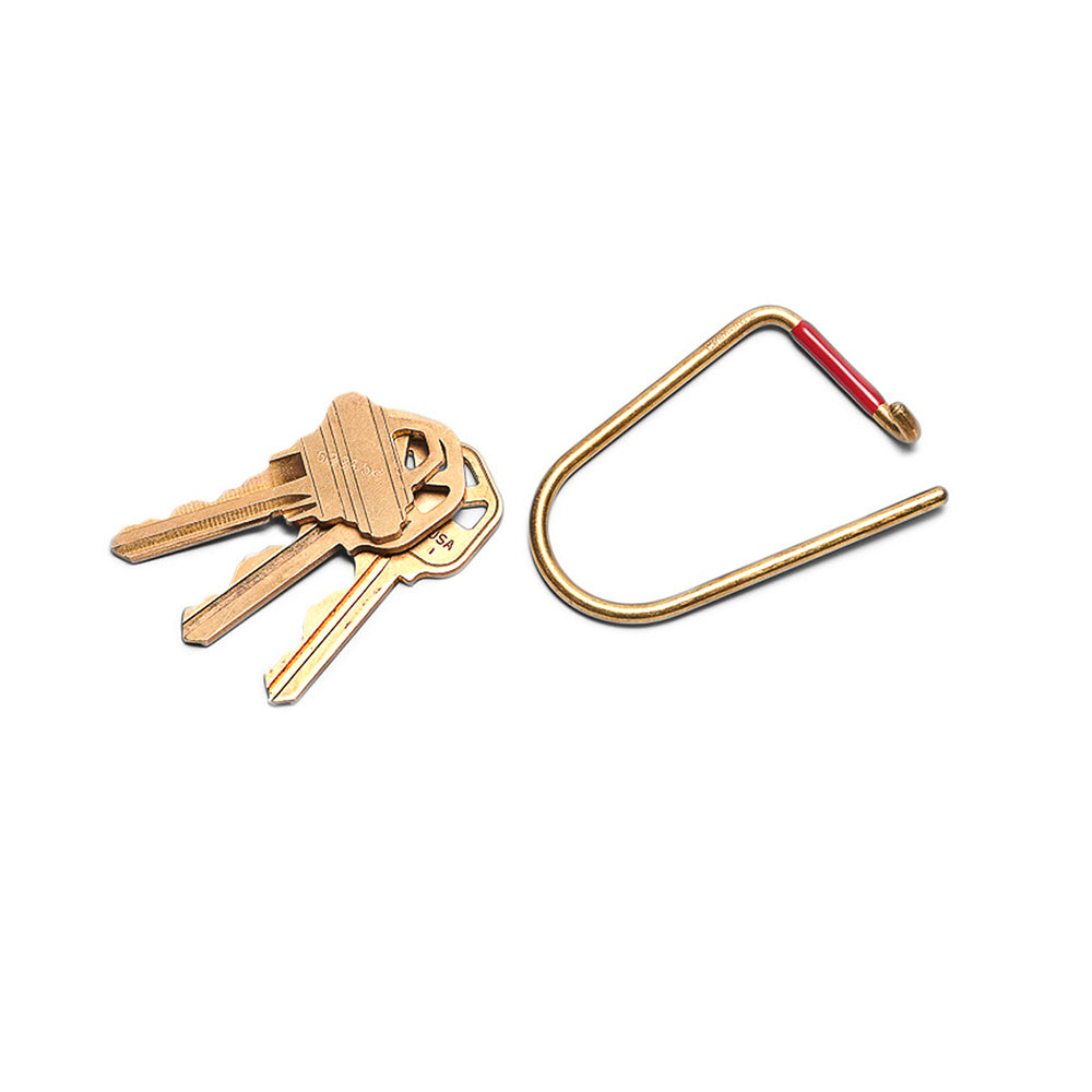 Cast Brass Keychain – Schoolhouse