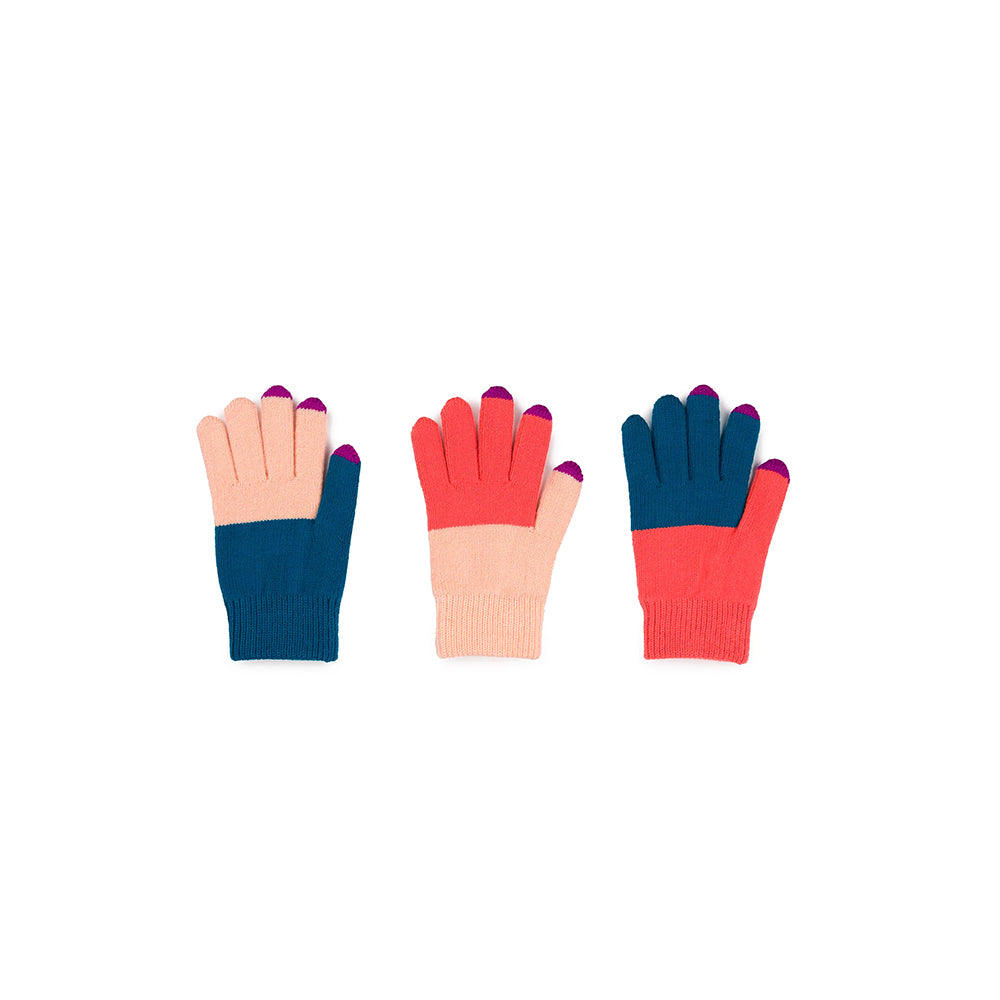 binnen gat Prestigieus Kids Pair + Spare Gloves: Blush + Teal - SFMOMA Museum Store