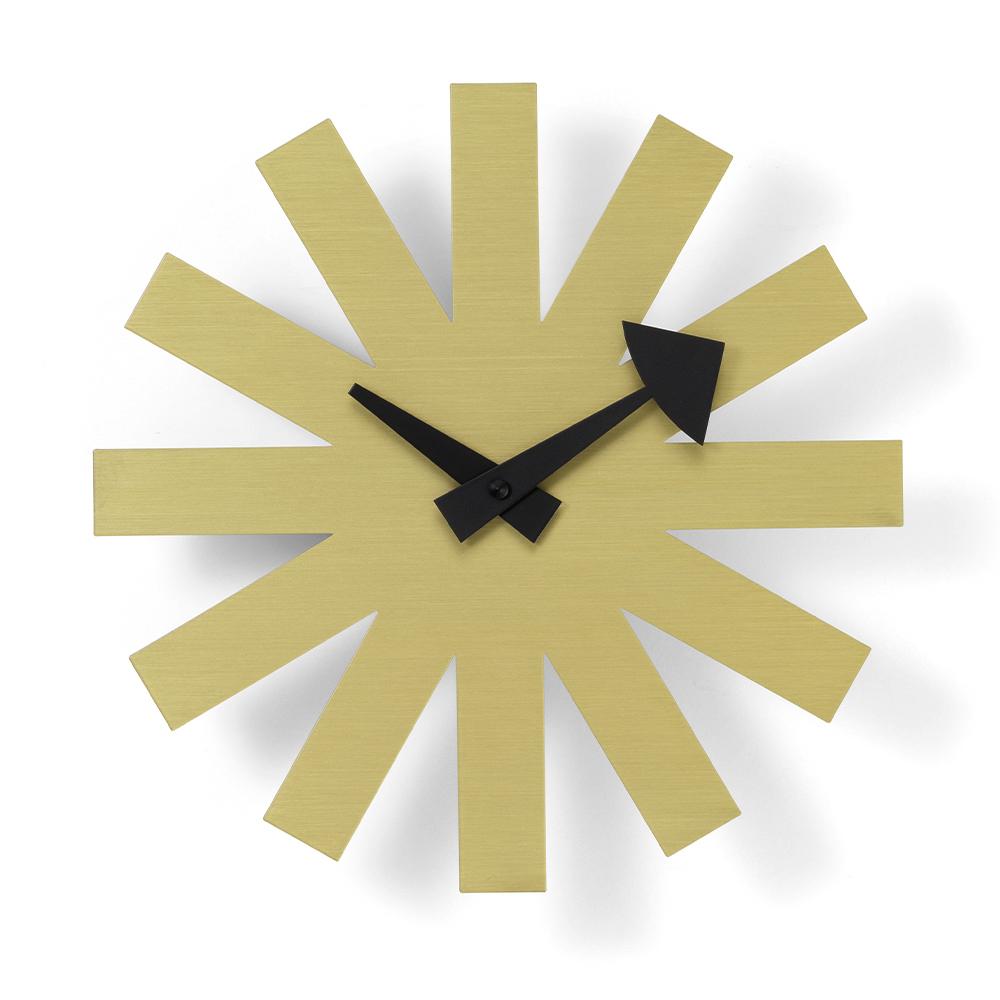 Vitra [BRASS] Ball Clock by George Nelson, Brass Dial w. Black Balls