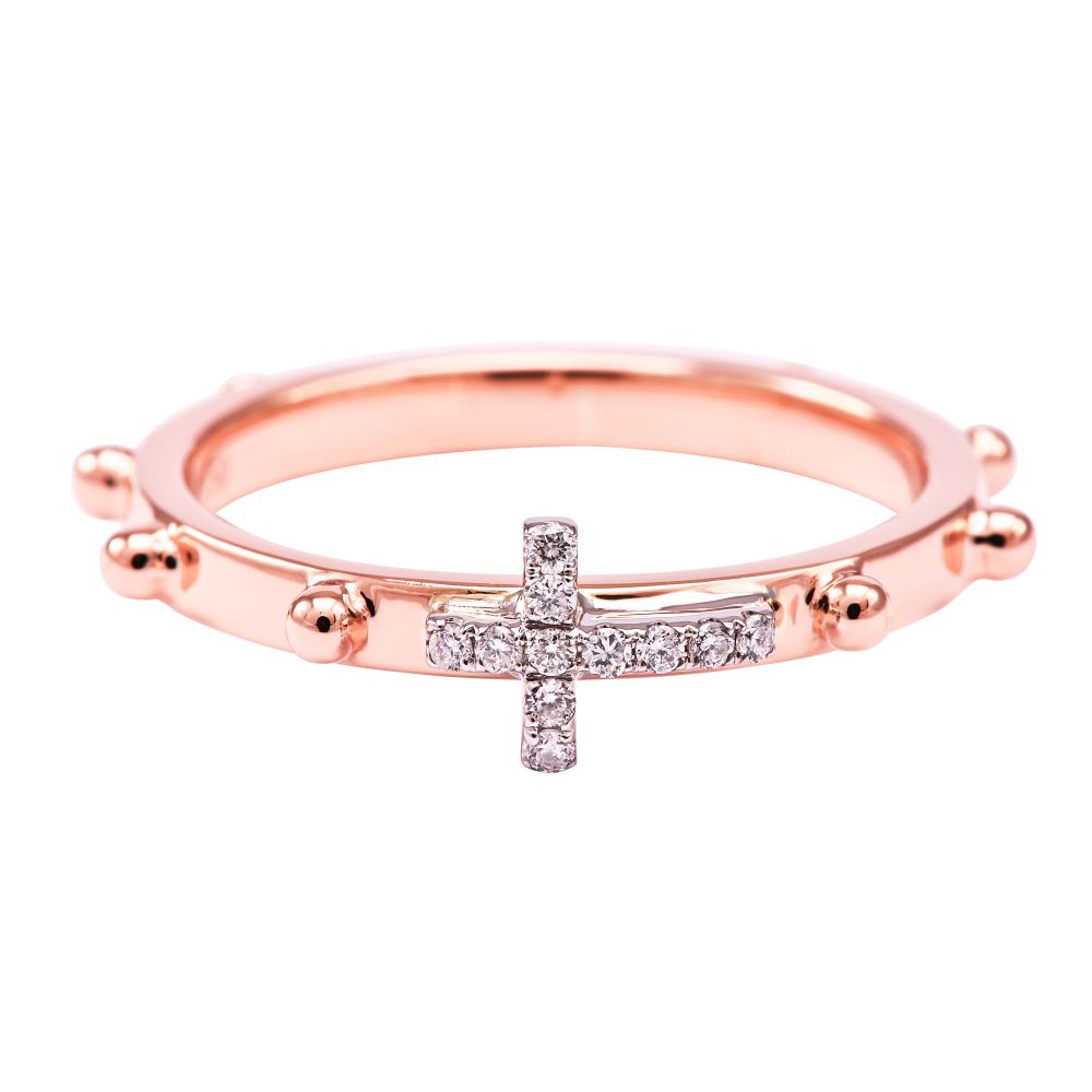 Golden rosary ring | online sales on HOLYART.com