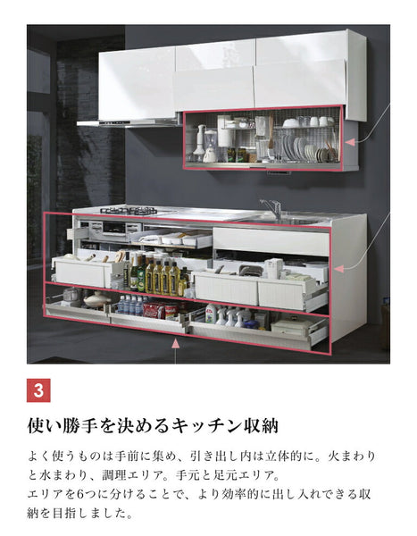 最大90%OFFクーポン システムキッチン ステディア 下台プラン クリナップ 間口240cm W2400mm グレード3 スライド収納 SAシンク  奥行65cm I型 メーカー直送