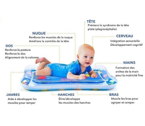 Tapis d'Eau pour Bébé - Jeux et Éveil Aquatique