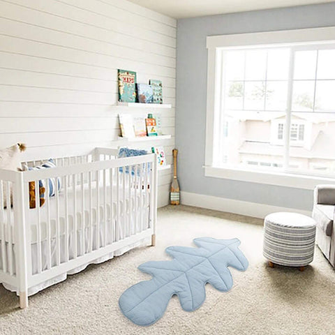 tapis de sol en forme de feuille chambre bébé