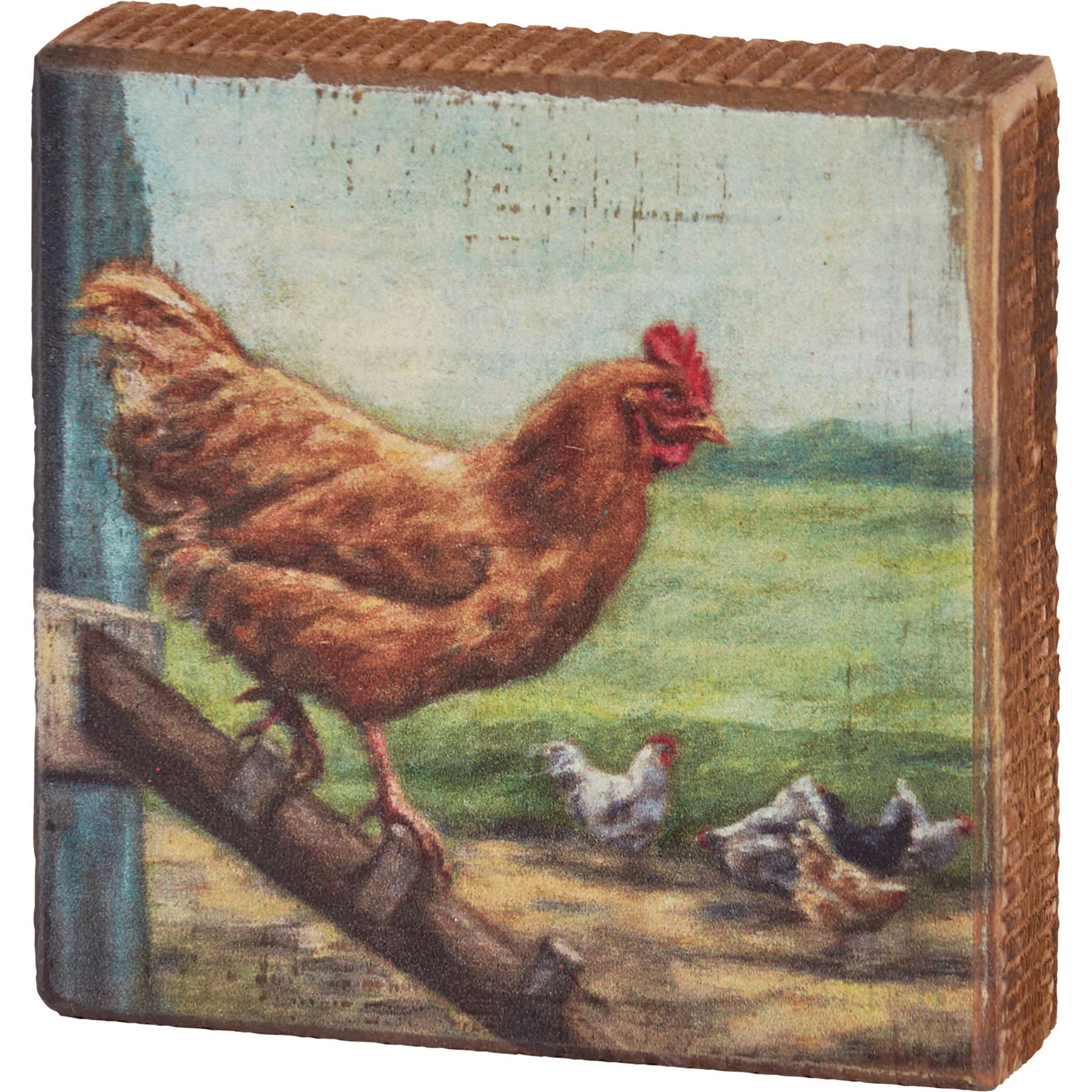Chicken Coop Block Sign