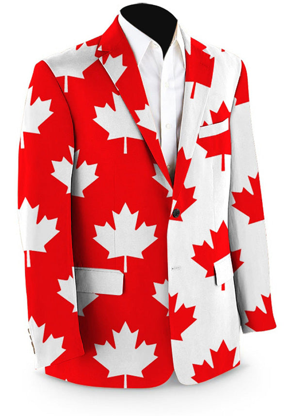 Canada All Over Maple Leafs Lacrosse Shorts Made in USA - Red and W