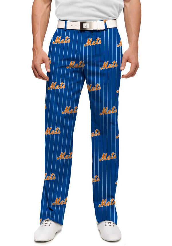 New York Yankees Loudmouth Golf Pants Logo Navy & Pinstripe Stretch Tech  Pants