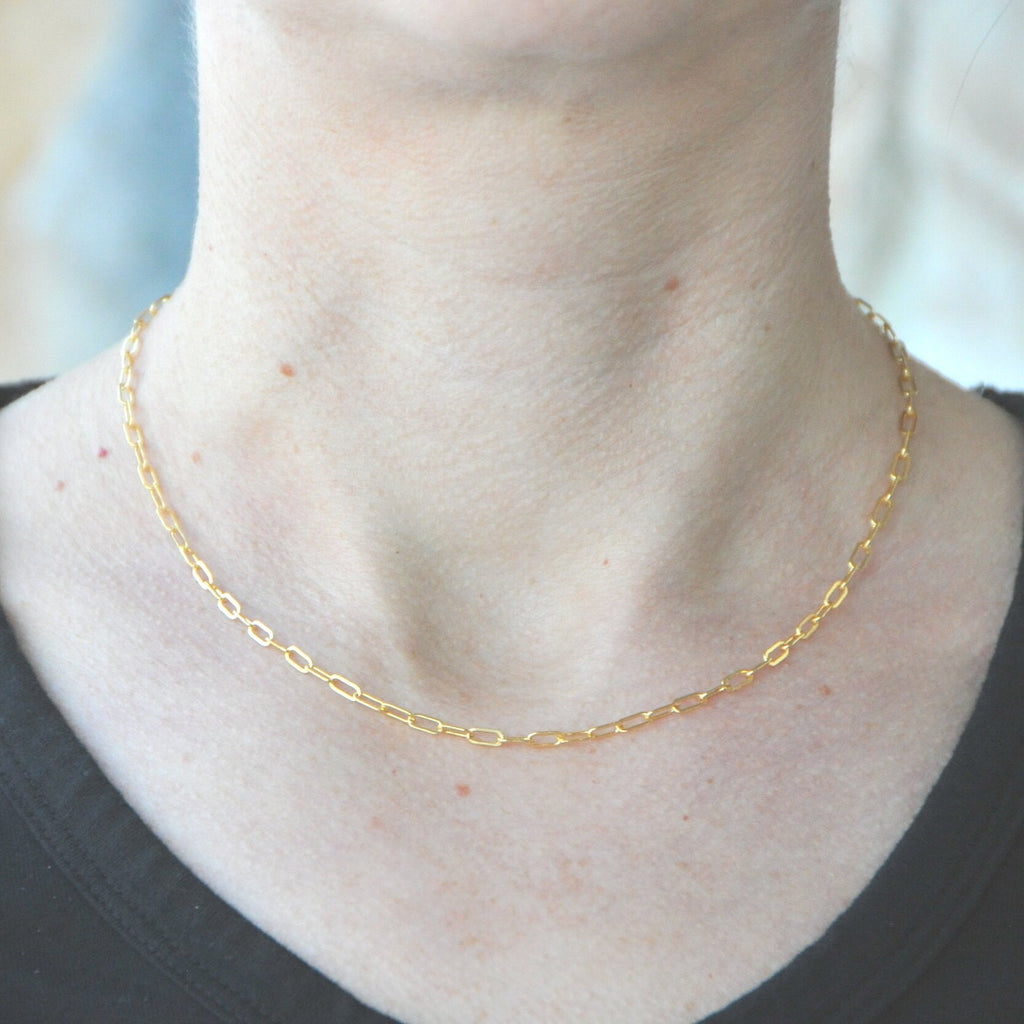 Silver Necklace, Silver Chain Necklace, Layering Necklace, Dainty