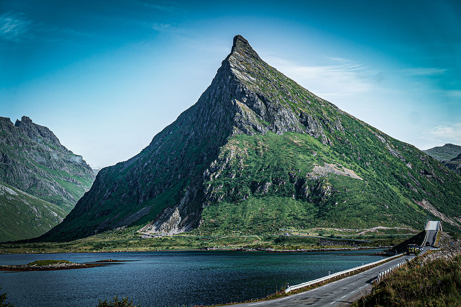 Glacially carved mountains in Norway