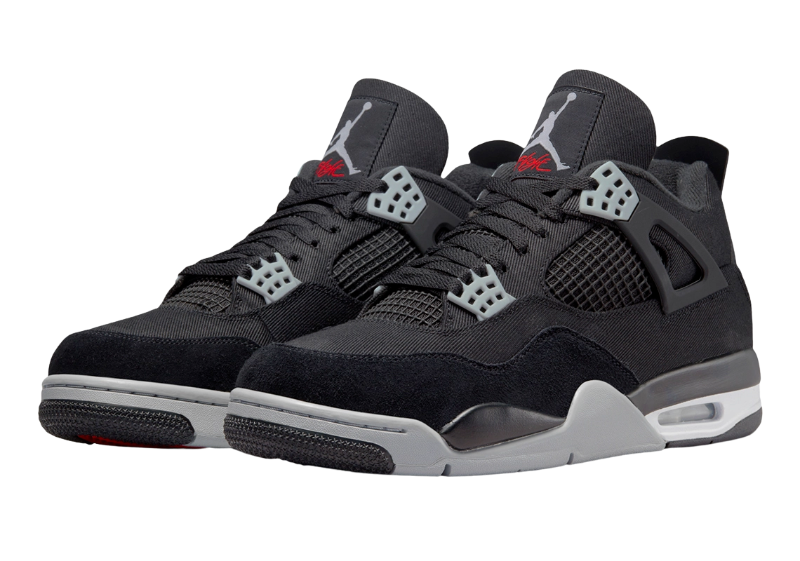 Air Jordan 4 Black Canvas Sneaker Match T-Shirts, Hoodies, and Outfits