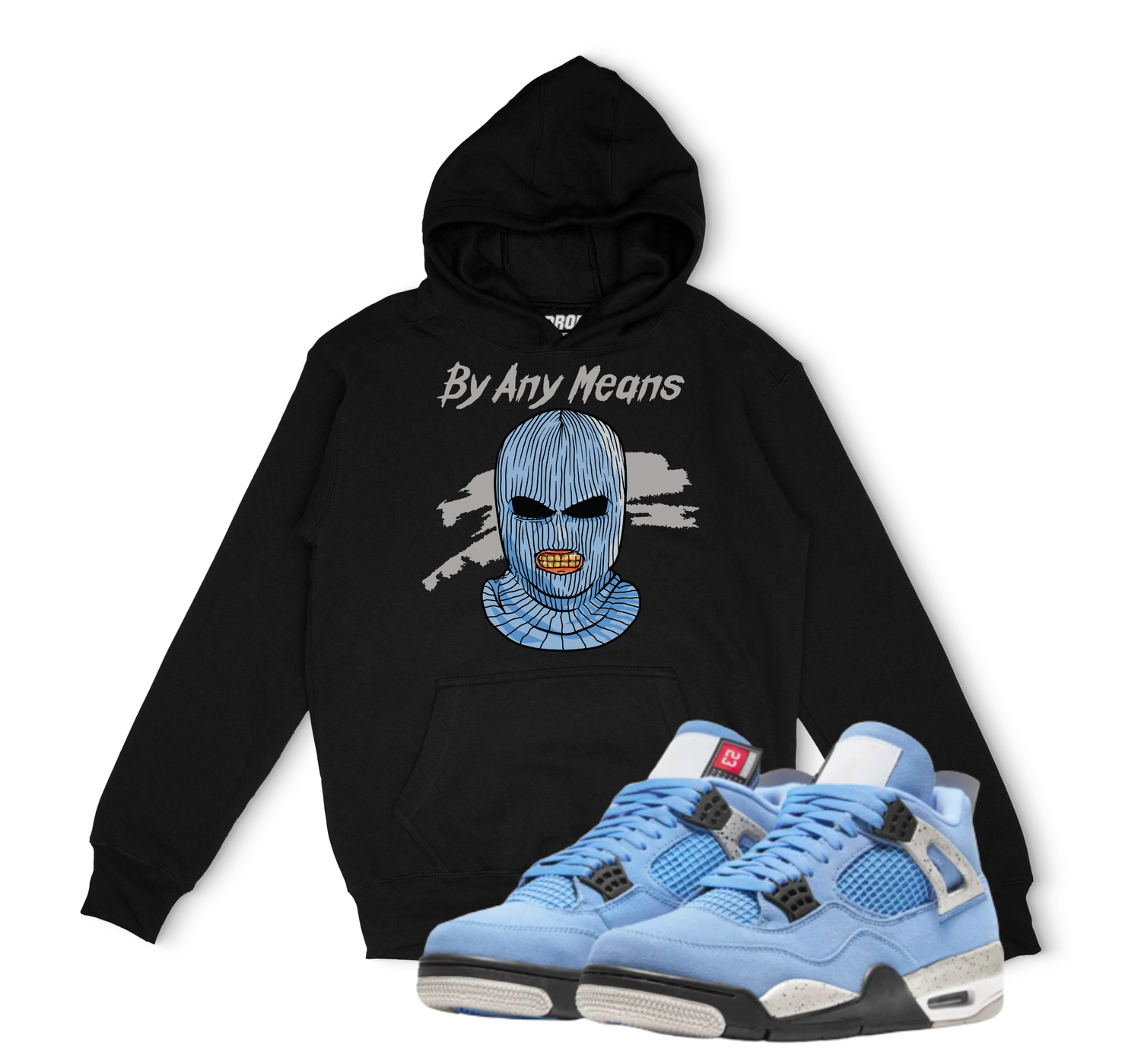 jordan 4 university blue hoodie