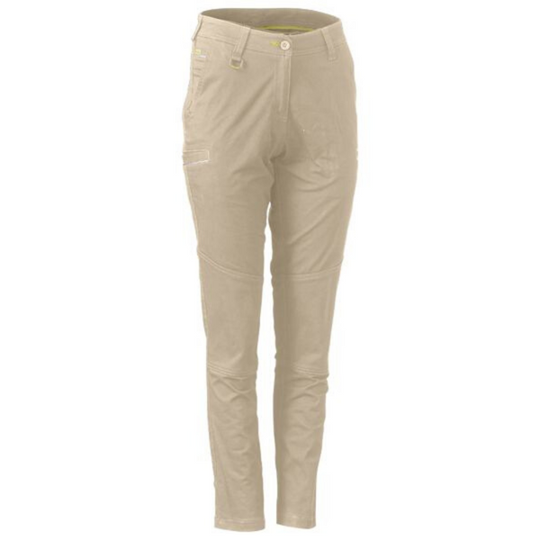 Bisley Women's Taped Cotton Cargo Cuffed Pants - Worklocker Australia