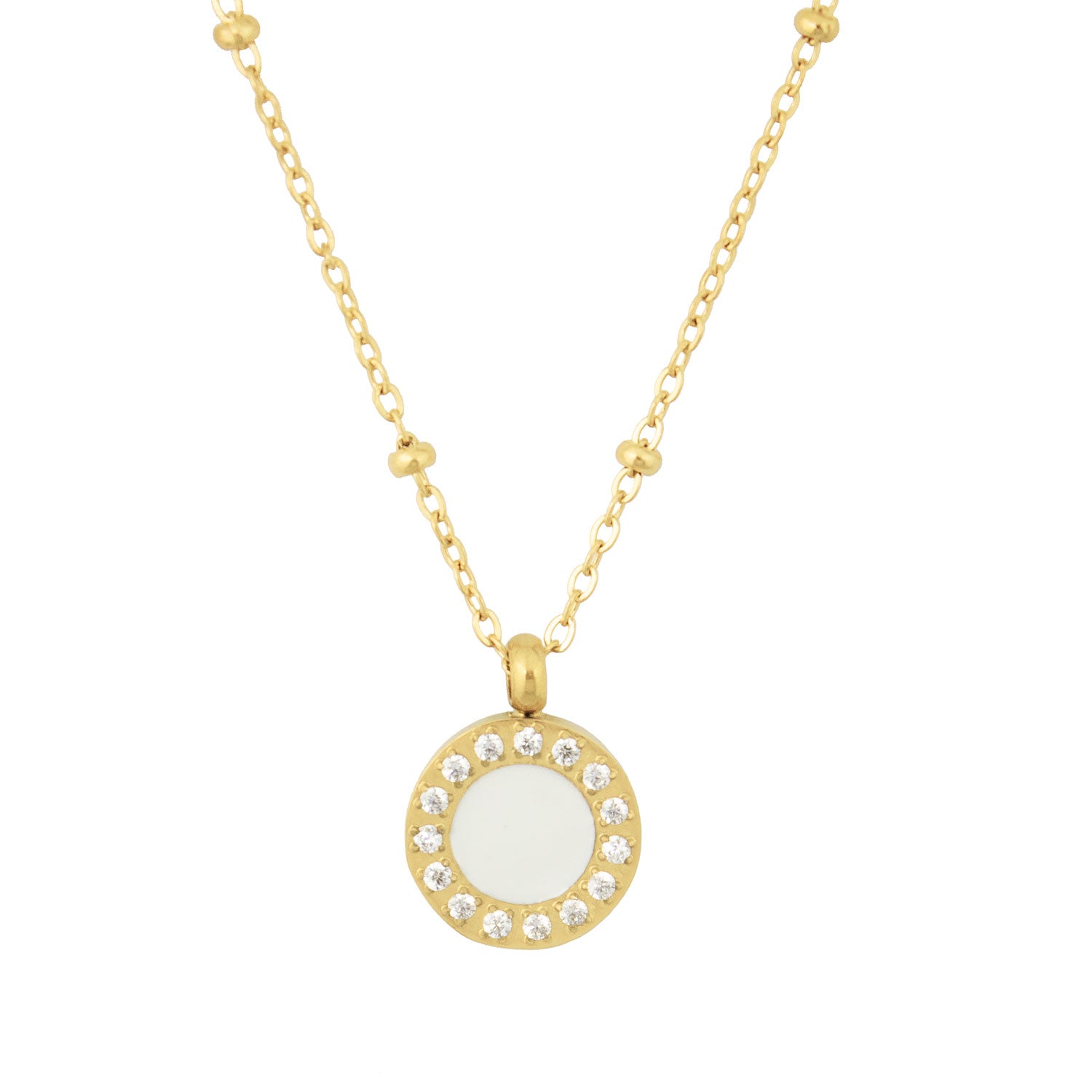 Nellie necklace enamel gold