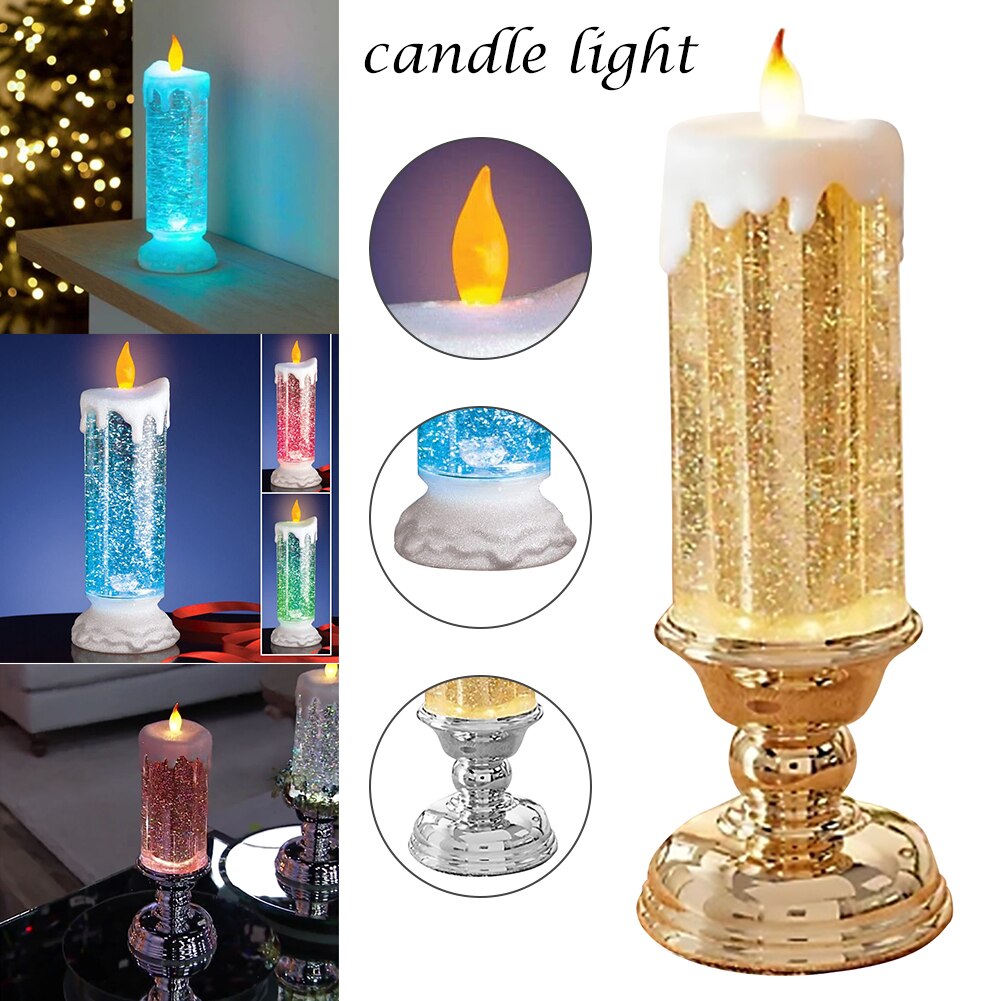 Colour Changing Led Water Candle With Glitter – Thedealzninja