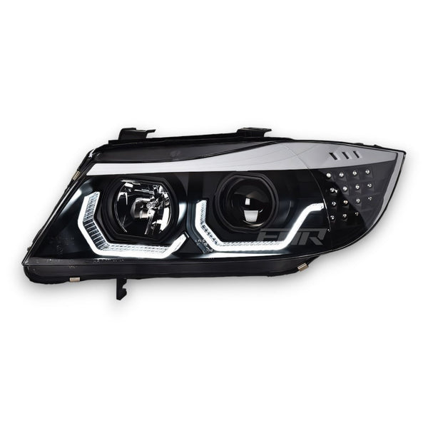 EuroLuxe BMW 3 Series F30 LCI Style Angel LED Headlights (2011 - 2019)  (Plug & Play)