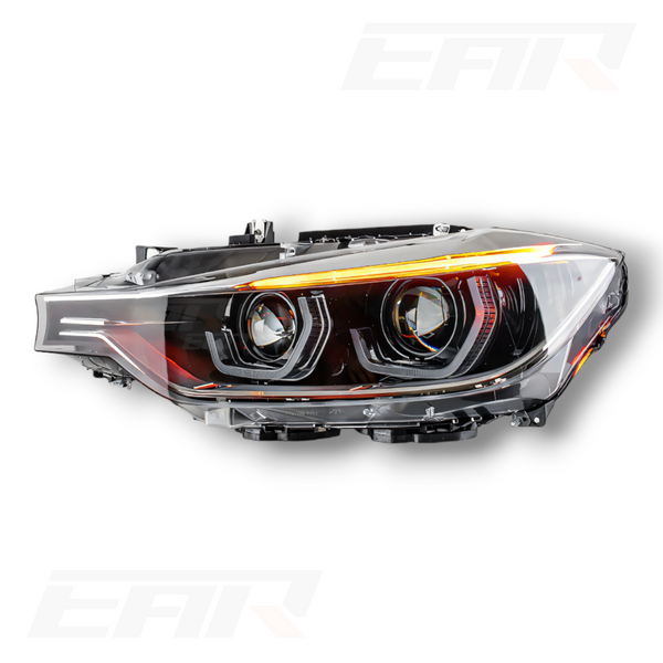 EuroLuxe BMW 3 Series F30 LCI Style Angel LED Headlights (2011 - 2019)  (Plug & Play)