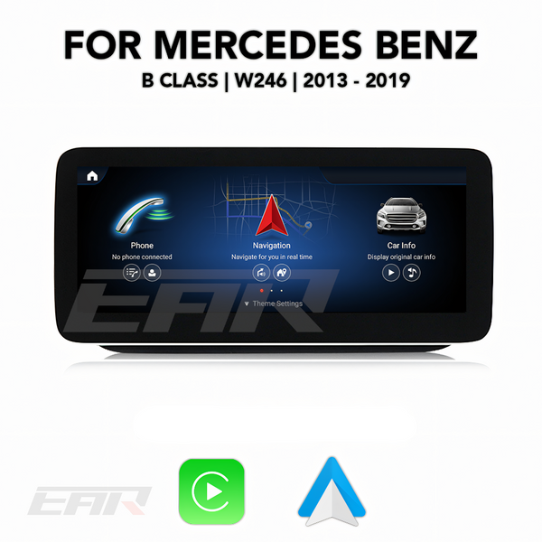 12.3 Android Screen Display CarPlay 4G LTE Stereo Mercedes Benz C