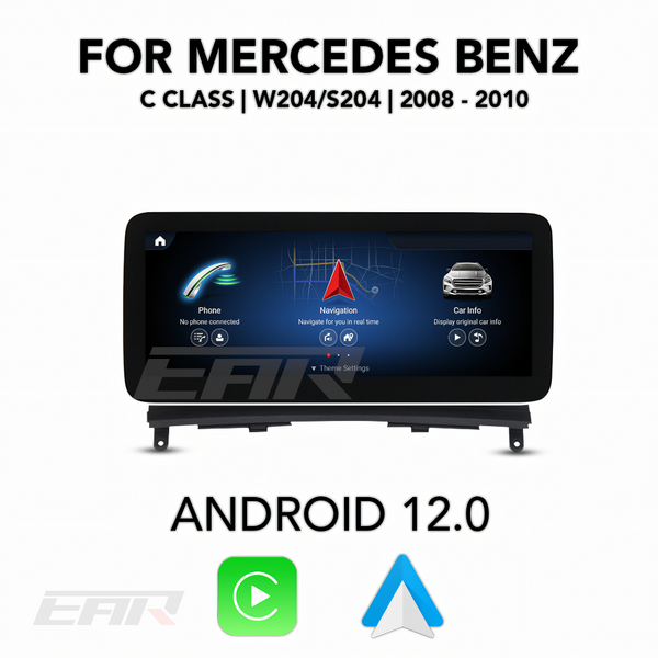 Radios Android Mercedes Clase C W204 ✓ Pantalla 10,25 Carplay