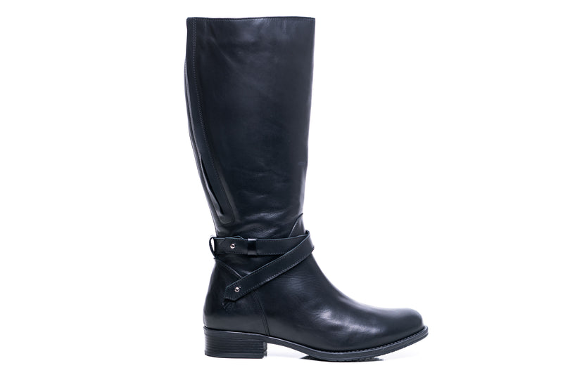 womens wide calf leather boots