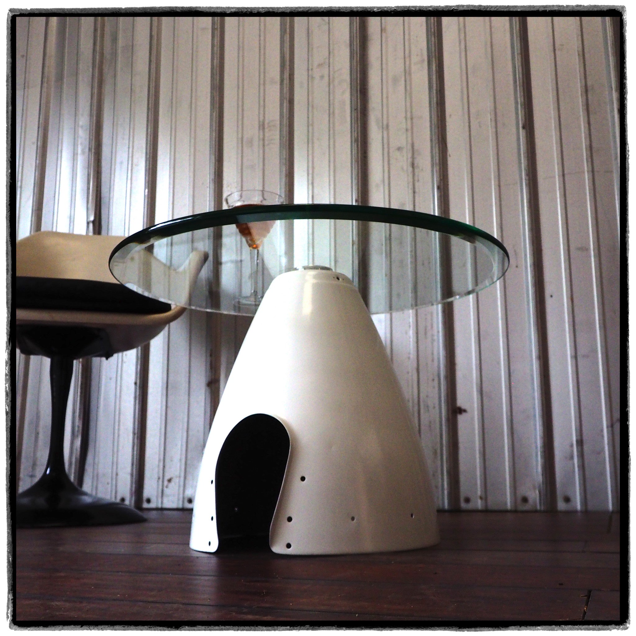 space age coffee table