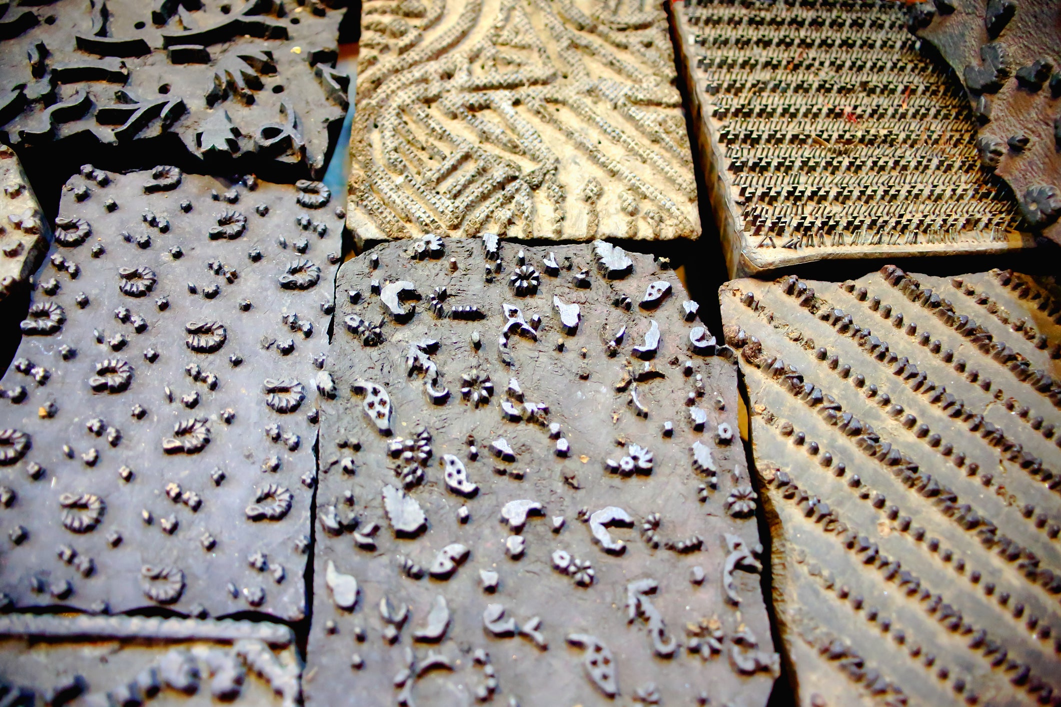 Types for woodblock printig. Kathmandu-Nepal