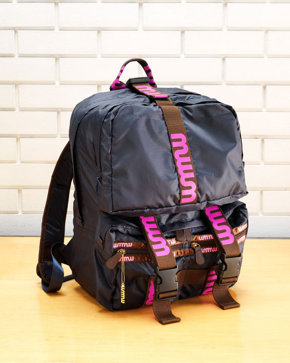 backpack【navy×pink logo】 – DCTgarden SHOPPING MALL