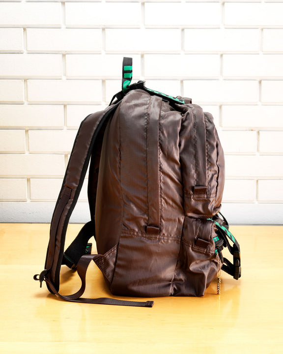 特別プライス ドリカム wmmw backpack【brown×green logo】セット