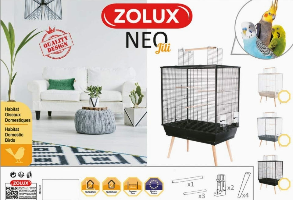 douche roze Herkenning Neo Jili XL kooi - Zolux – Birdshop Christina Pet Shop