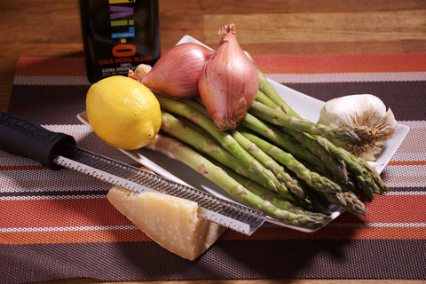 Ingredients for Cooking Garlic Parmesan Asparagus 