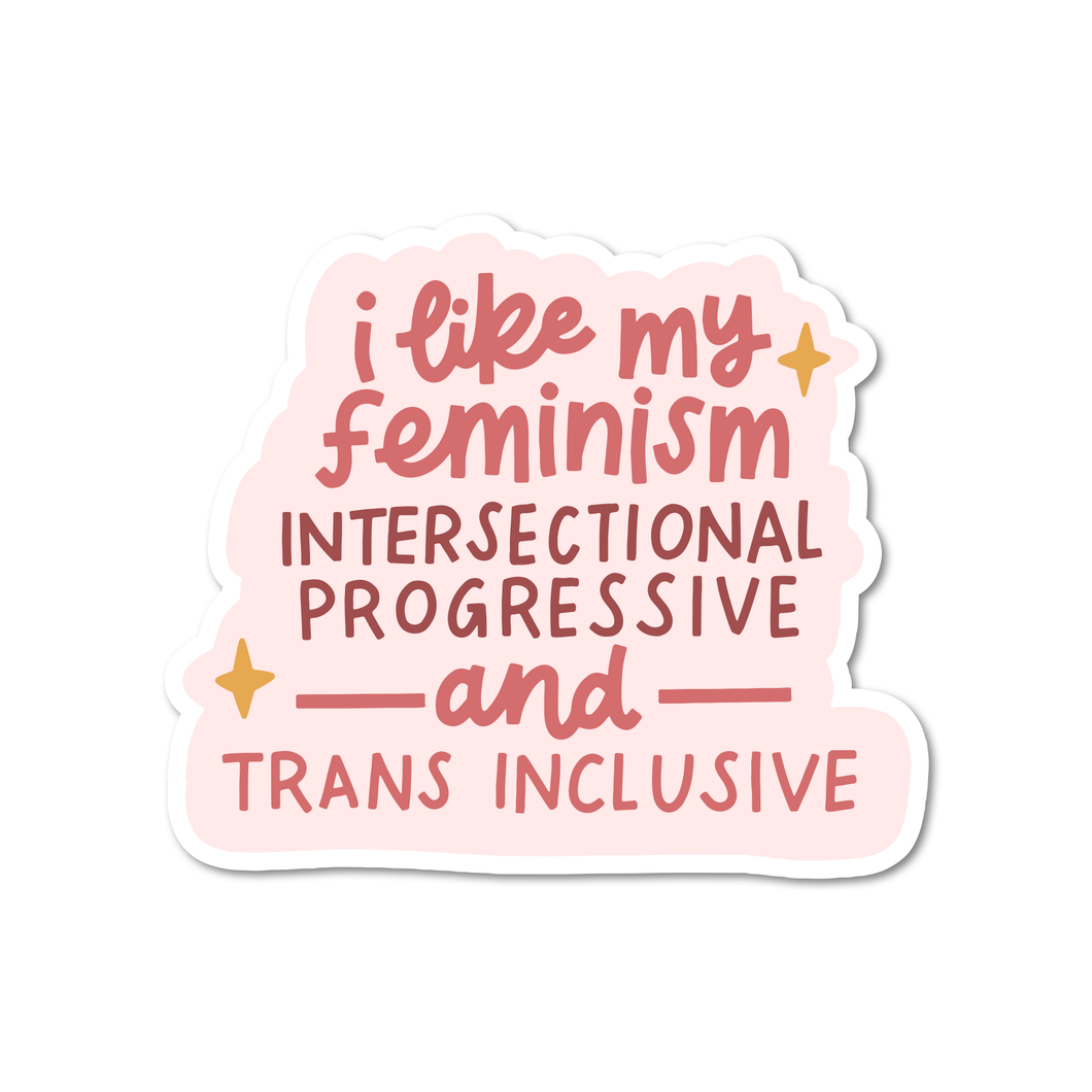 I Like My Feminism Intersectional Sticker
