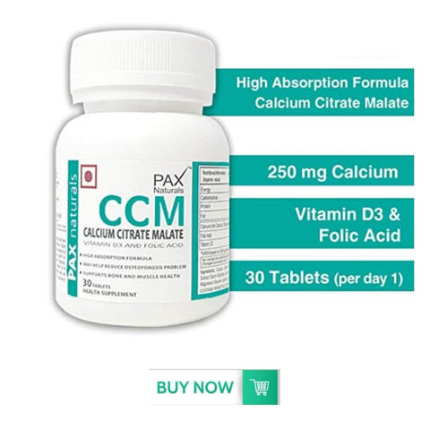Pax Naturals Calcium Citrate Malate Vitamin D3 