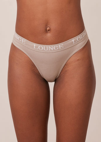 Essential Thong - Mink – Lounge Underwear