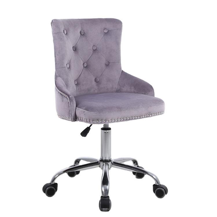 BS100-Gy Grey Velvet Office Chair