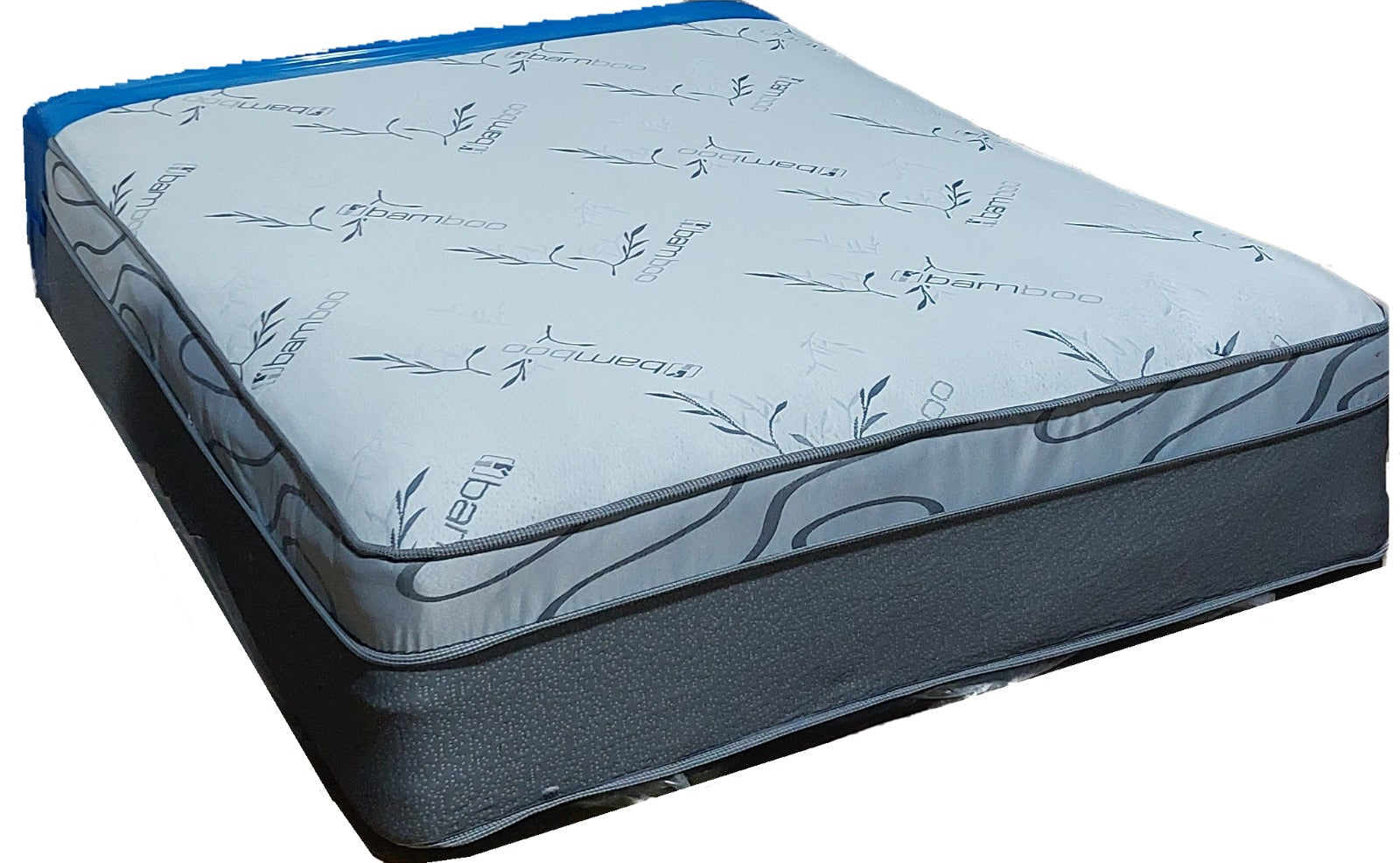 blacl & silver 2024 queern bamboo pillow top mattress