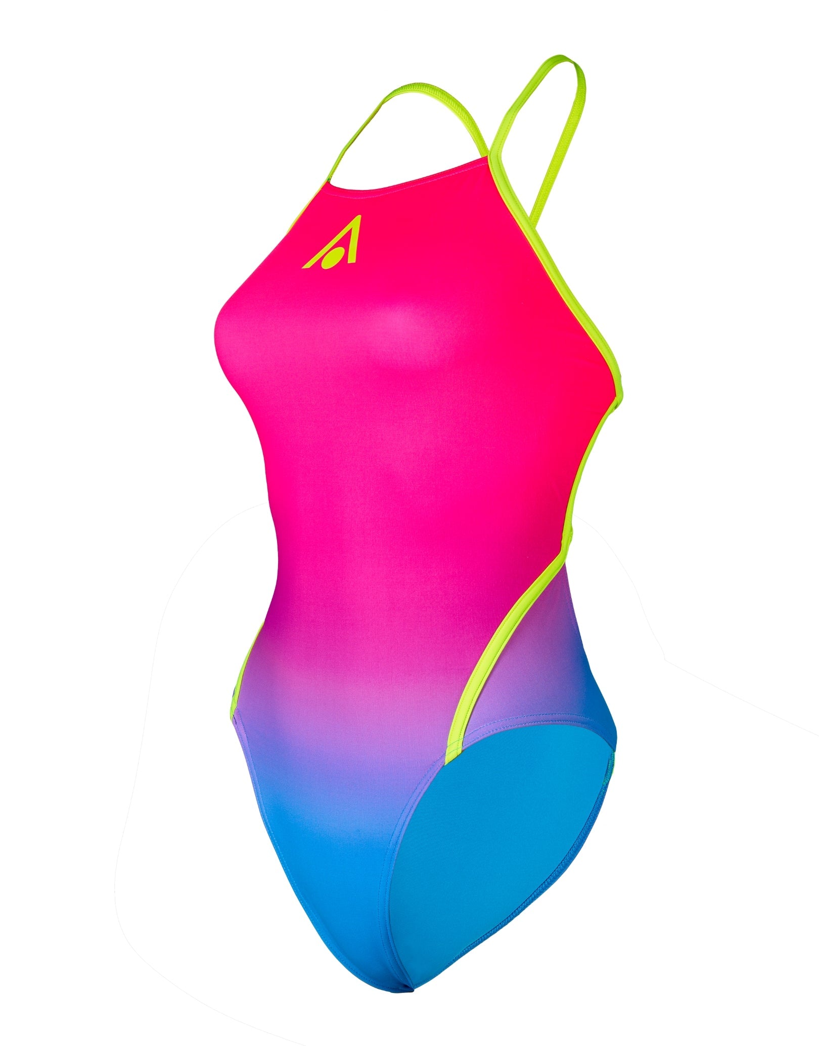 Aqua Sphere Essential Diamond Back Swimsuit - Multi/Yellow