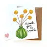 "Thank You So Much"-Billy Button Craspedia Card - Myti